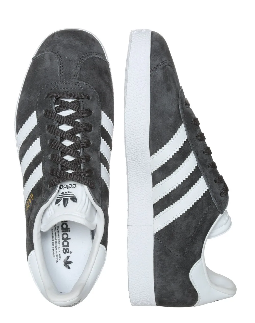 Adidas Gazelle sneakers, dark gray