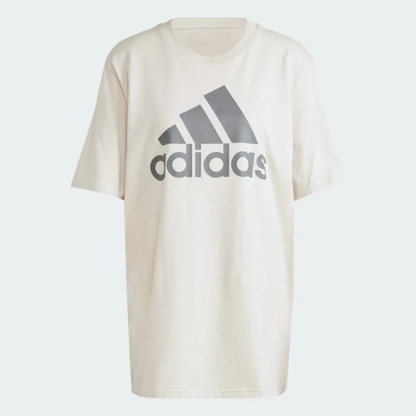 ADIDAS MEN'S ESSENTIALS BIG LOGO CREAM TEE