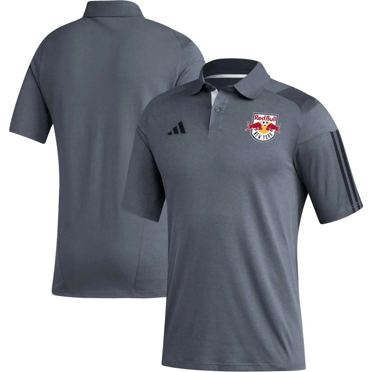 adidas New York Red Bulls 2023 Men's Gray Training Polo