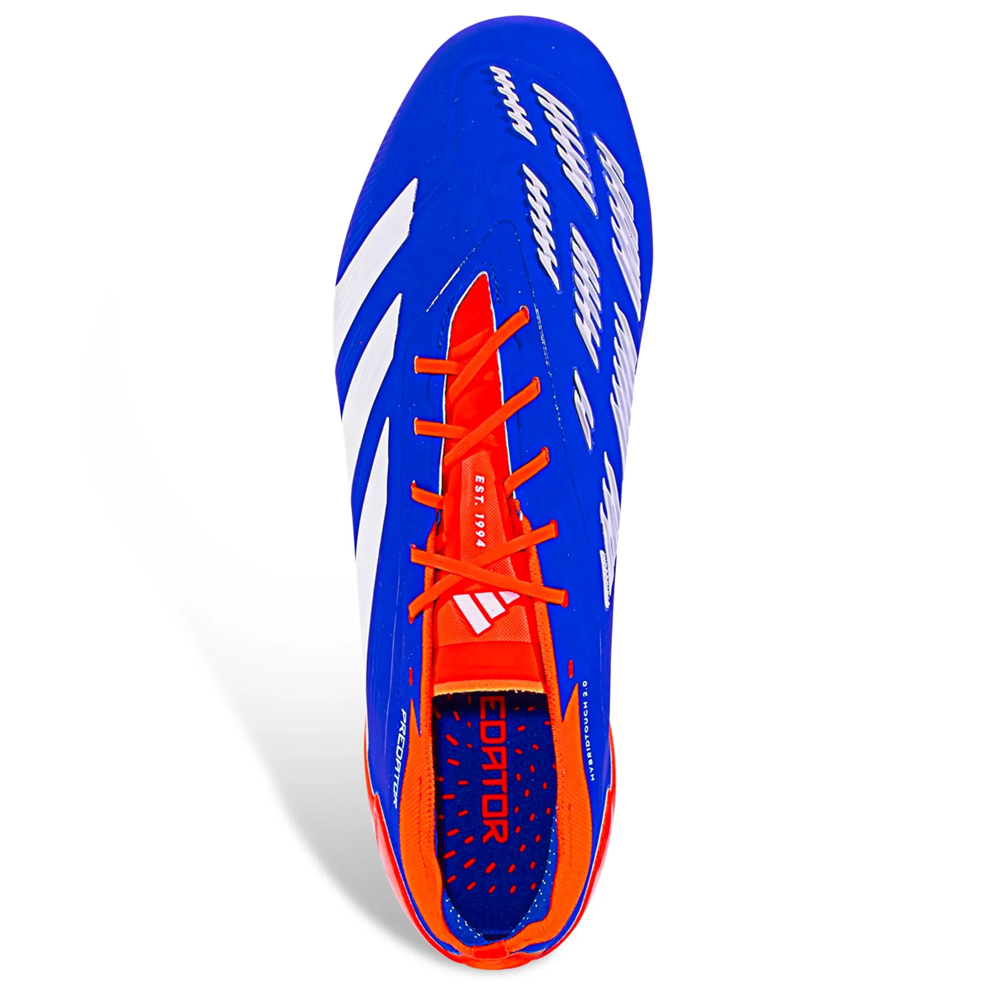 adidas Predator Elite FG Soccer Cleats (Lucid Blue/White/Solar Red)