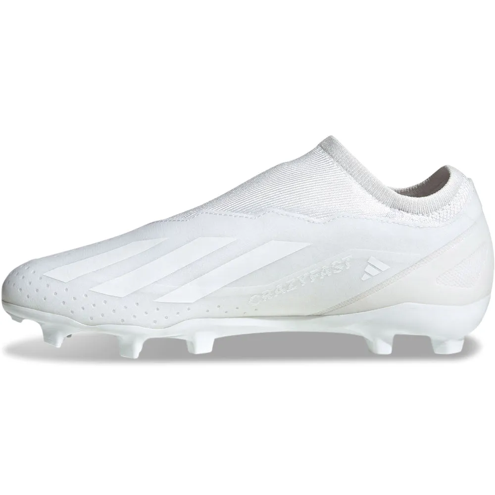 adidas X Crazyfast.3 LL FG Soccer Cleats (Core White/Core White)