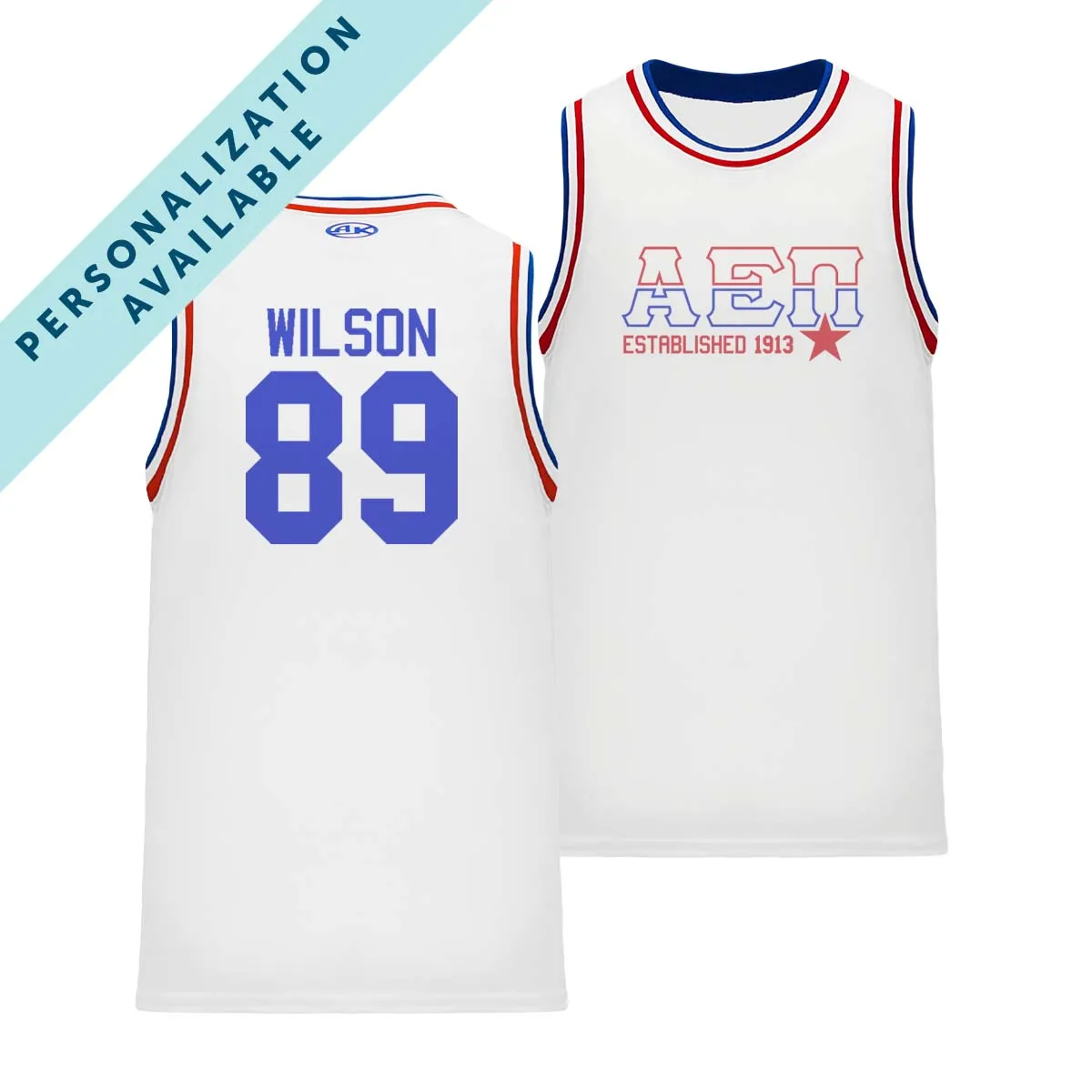 AEPi Retro Block Basketball Jersey