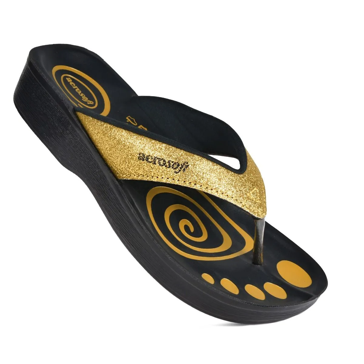 Aerosoft Women’s Gliterrati Casual Summer Thong Sandals