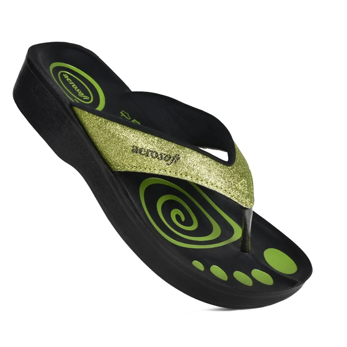 Aerosoft Women’s Gliterrati Casual Summer Thong Sandals