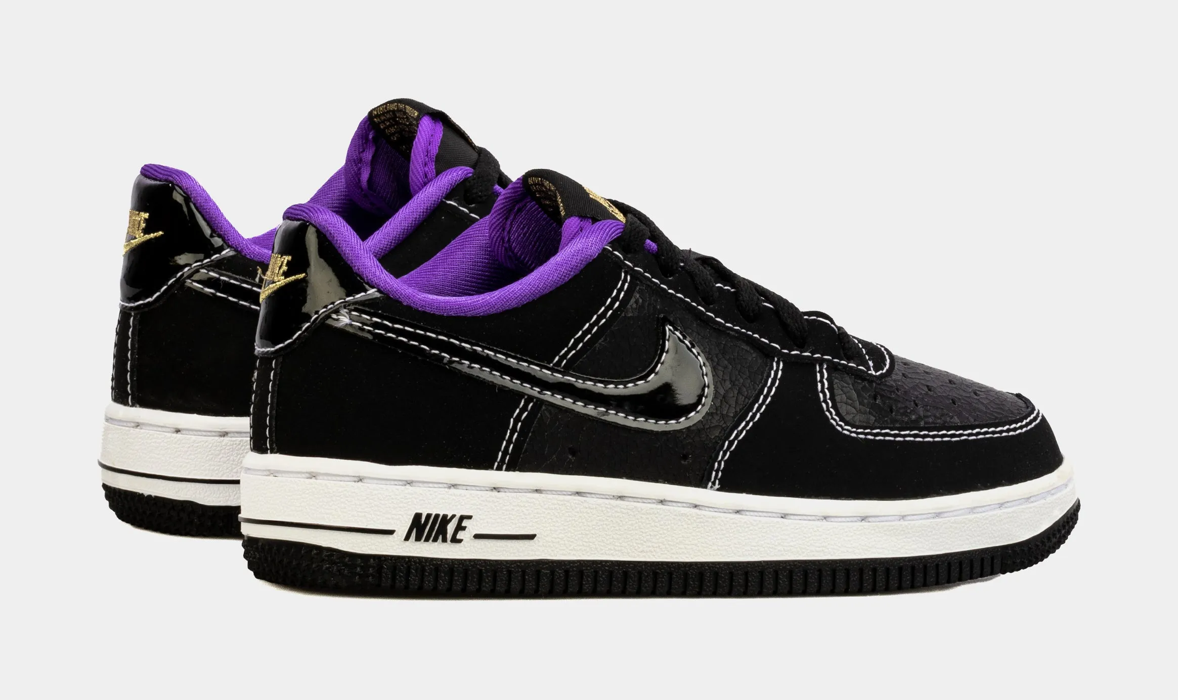 Air Force 1 LV8 Preschool Lifestyle Shoes (Black)