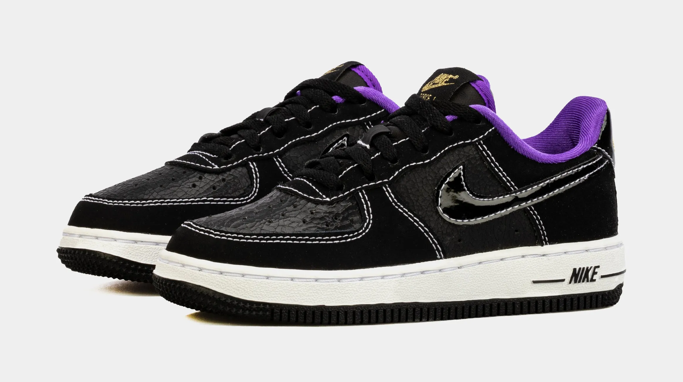 Air Force 1 LV8 Preschool Lifestyle Shoes (Black)