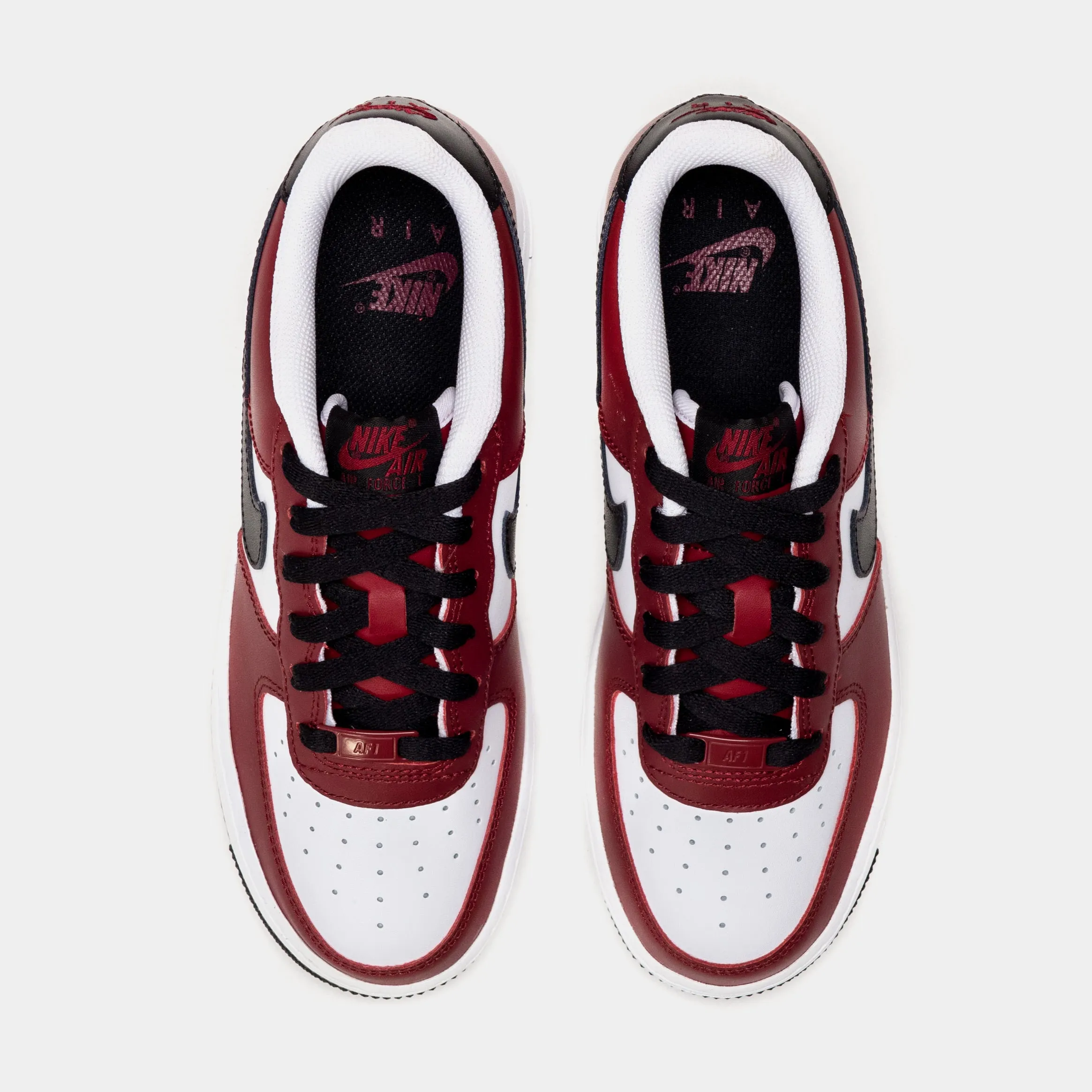 Air Force 1 LV8 Team Red Black Grade School Lifestyle Shoes (Red/Black)