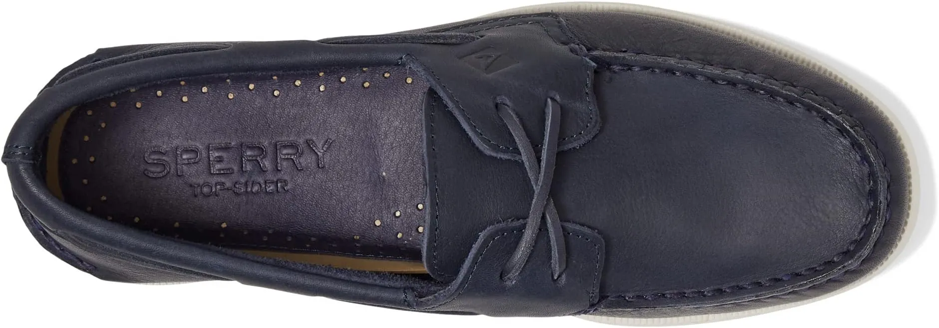 A/O 2-Eye Cross Lace Sperry Boat Shoes, navy