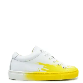 Blublonc Yellow Paint Splatter Sneaker