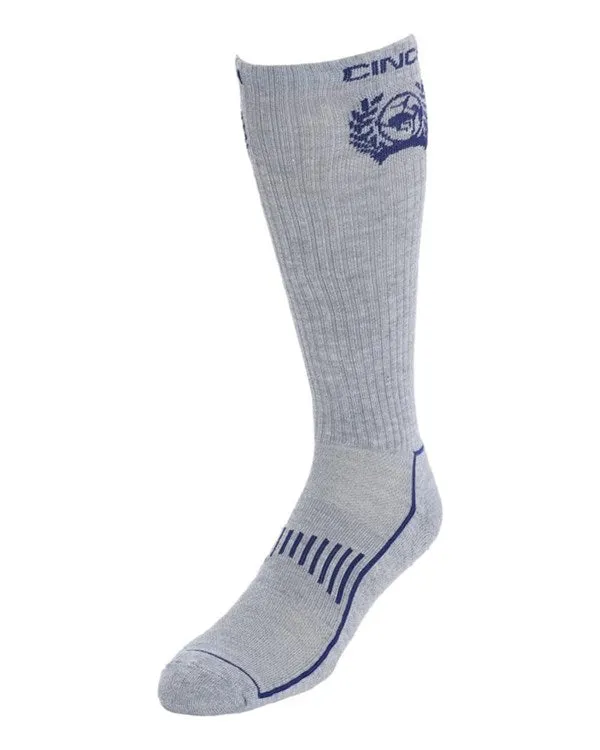 Cinch Heather Gray Performance Boot Socks