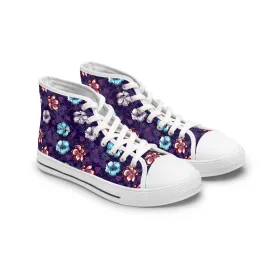 Colorful Floral Fusion Women's High Top Sneakers