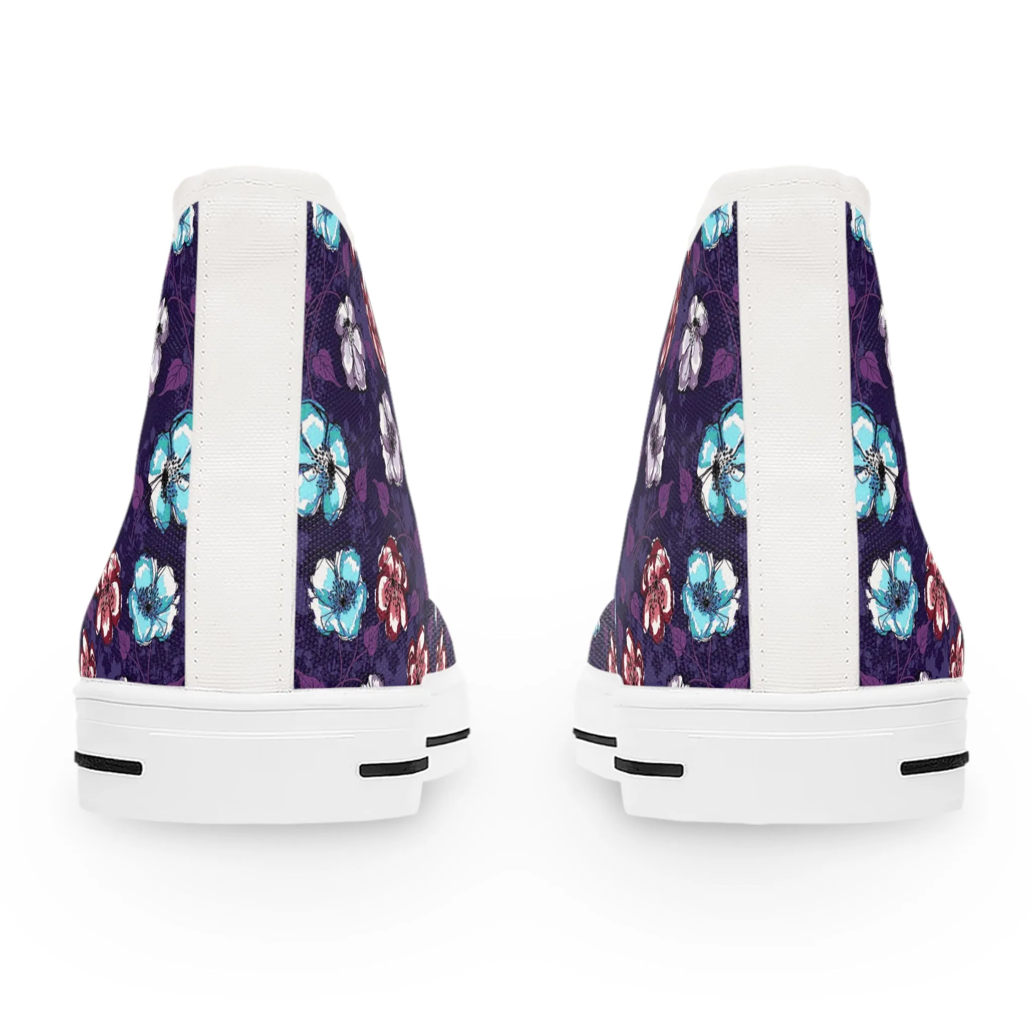 Colorful Floral Fusion Women's High Top Sneakers