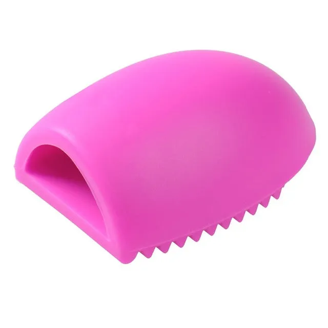 Colorful Silicone Makeup Brush Cleaning Washing Egg Comestic Brush Cleaner Glove Scrubber Board Makeup Brush Gel Washing Tool