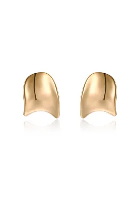 Curved Stud Earrings