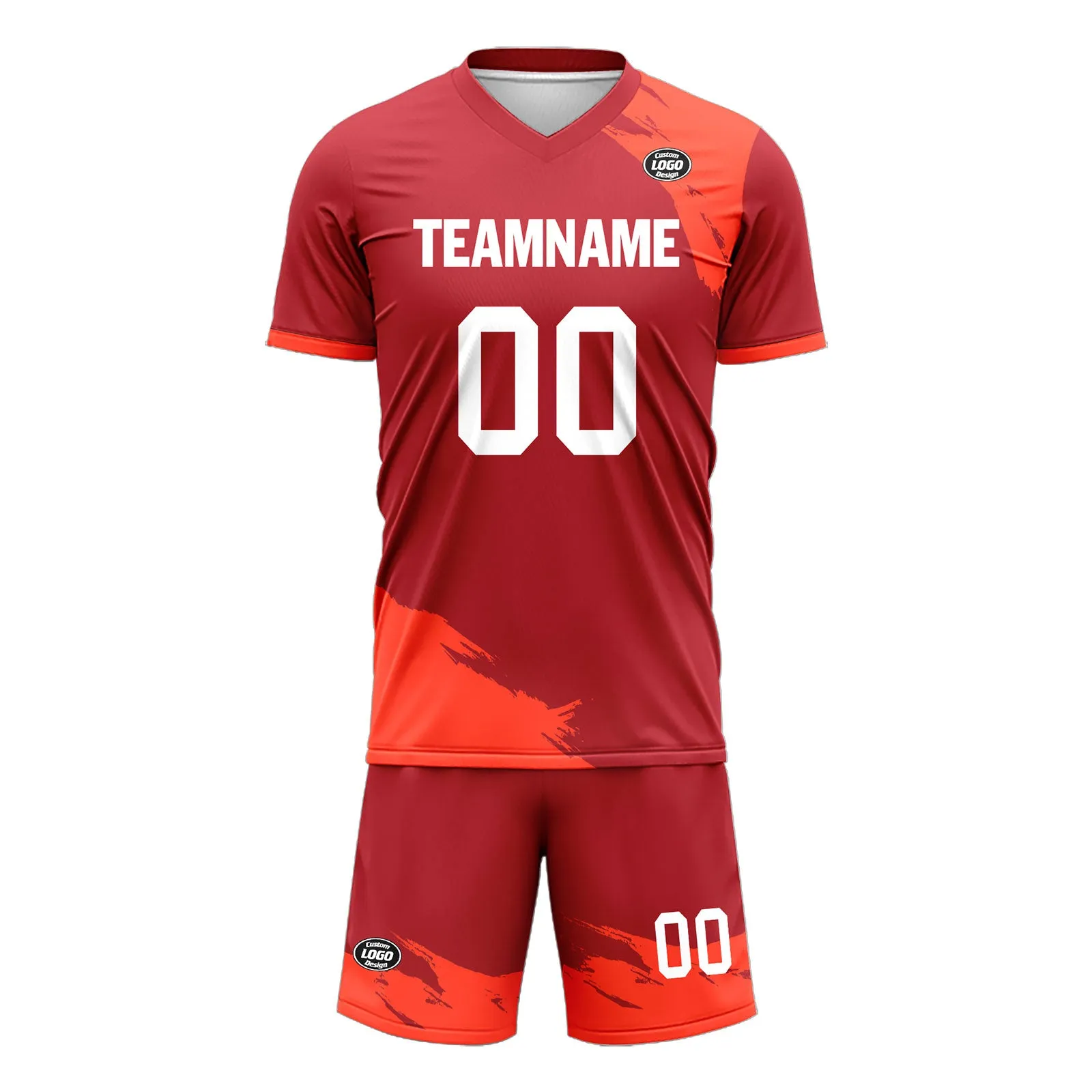 Custom Red Soccer Sets Jersey Personalized SCJ101-D28031