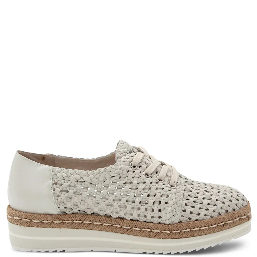 Django & Juliette Womens Edel Stylish Woven Sneaker