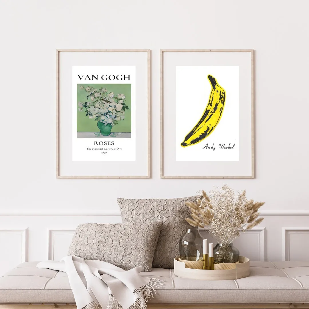 Eclectic Museum Exhibition Set Of 22 PRINTABLE WALL ART, Trendy Vintage Wall Art, Exhibition Wall Art, Bauhauss Matisse Van Gogh Picasso Monet Warhol