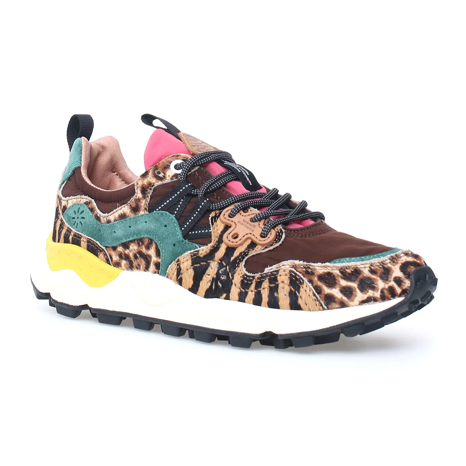 Flower Mountain Yamano 3 Sneaker (Women) - Brown/Aqua Green