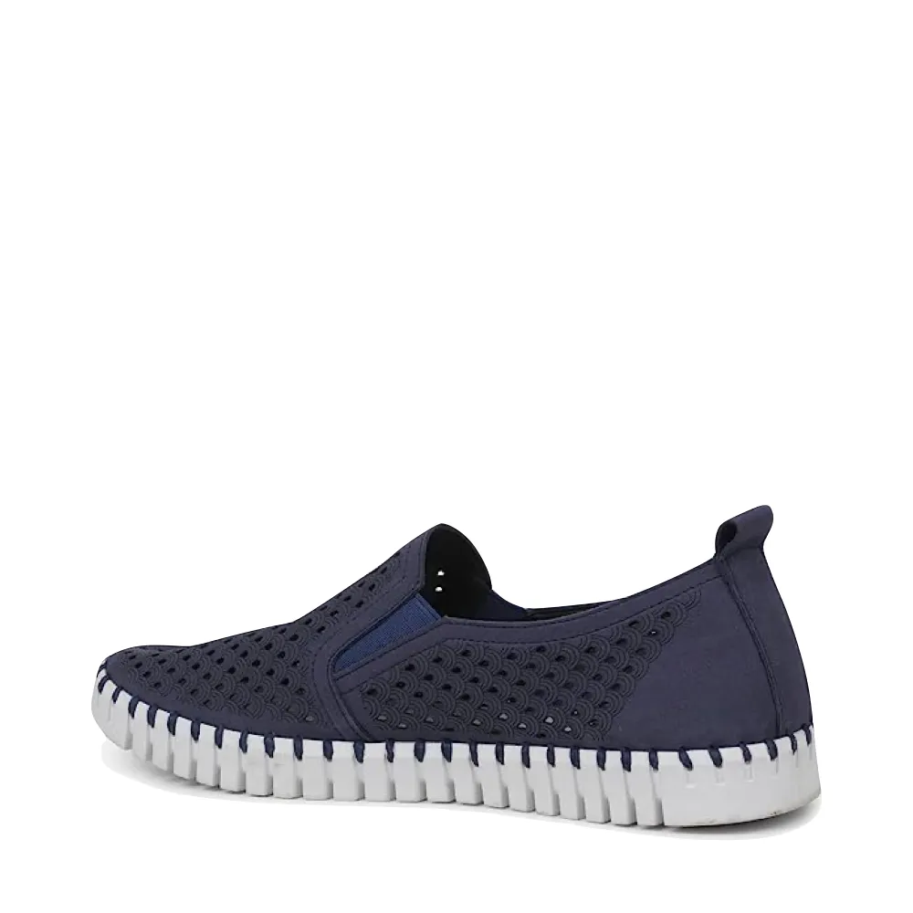 Ilse Jacobsen Men's Tulip 140 Perfed Slip On (Navy)