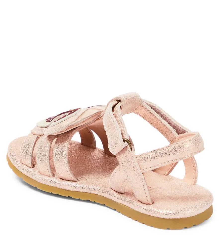 Leather sandals Iles Fields Donsje, pink