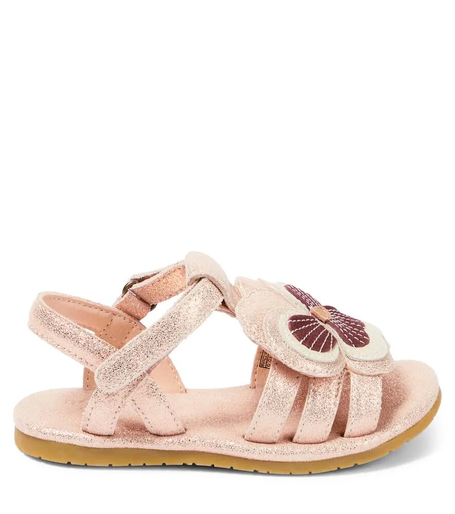 Leather sandals Iles Fields Donsje, pink