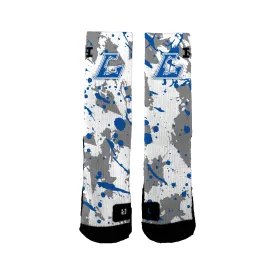 Lodi Girl's Youth Basketball Splatter Socks