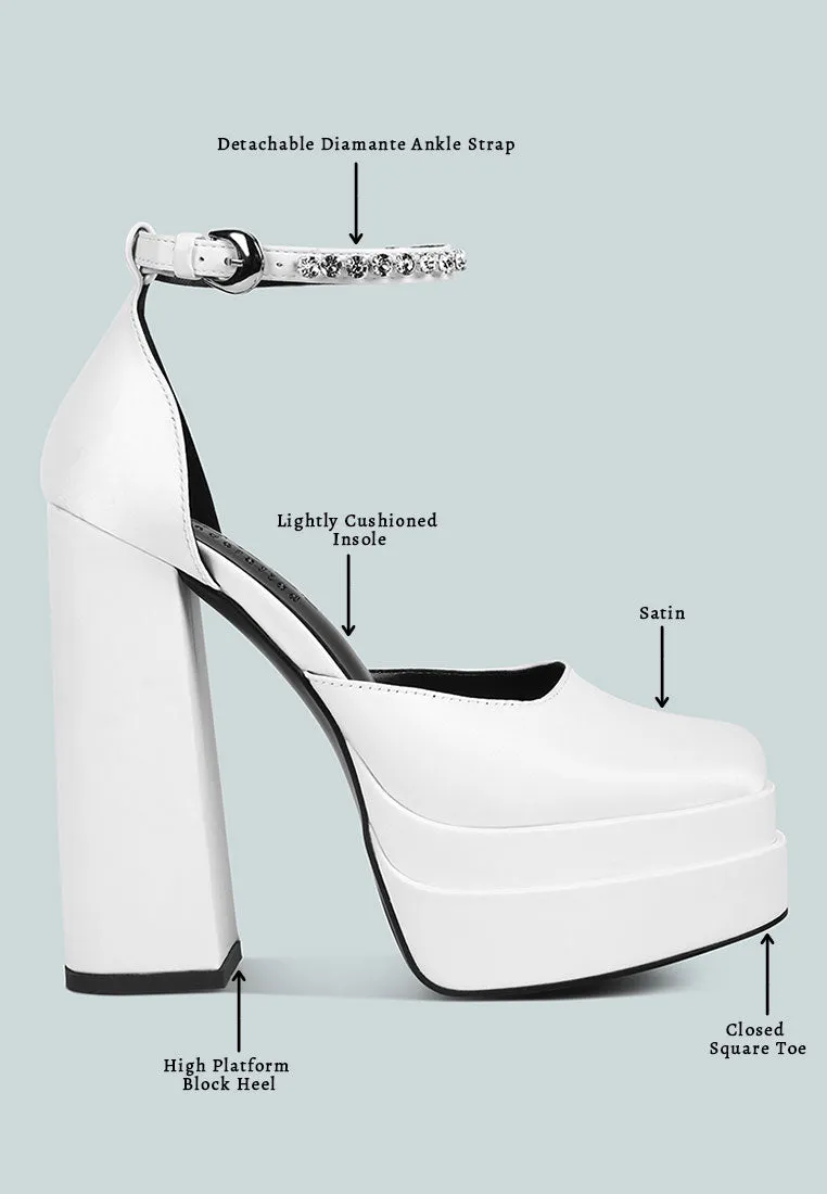 MARTINI White Sky High Platform Sandals