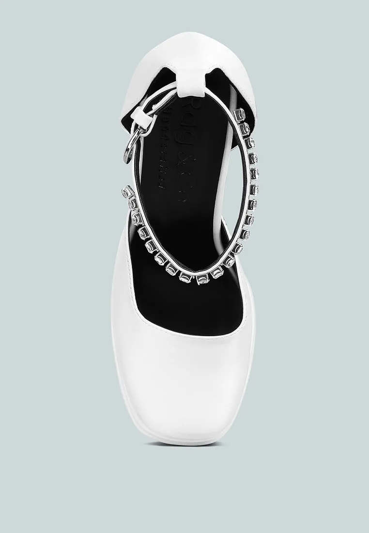 MARTINI White Sky High Platform Sandals