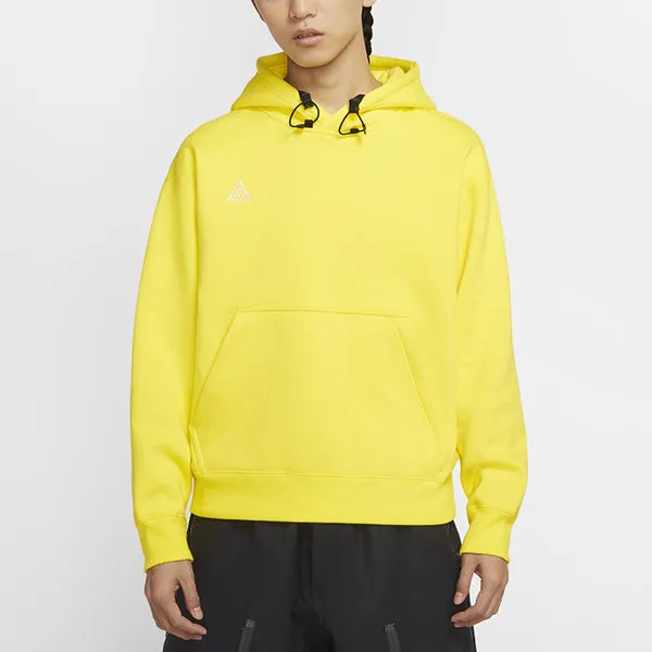 Men's Nike ACG Fleece Stay Warm Pullover Sports Optical Yellow Sweatshirt