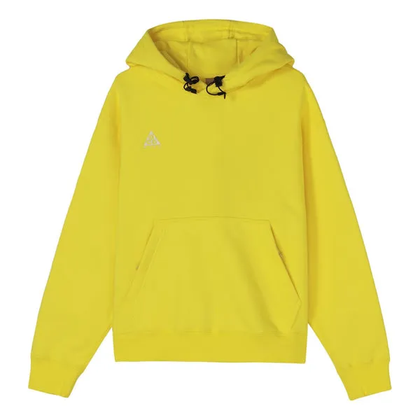 Men's Nike ACG Fleece Stay Warm Pullover Sports Optical Yellow Sweatshirt