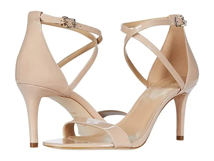 MICHAEL KORS - AVA BLUSH PATENT LEATHER SANDALS **FREE SHIPPING**