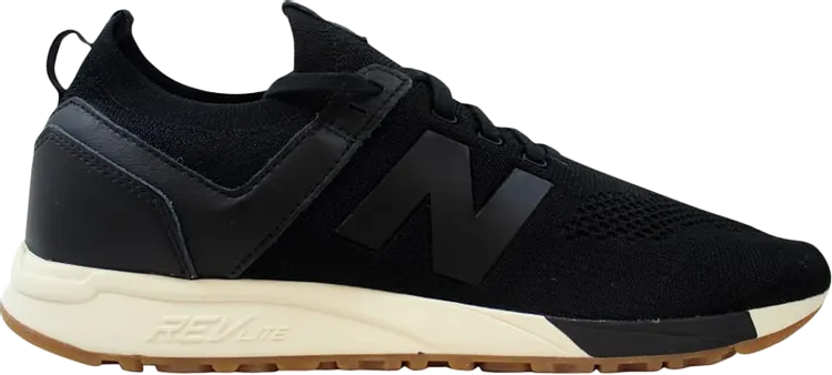 New Balance 247 Deconstructed 'Black Gum' Sneakers, Black