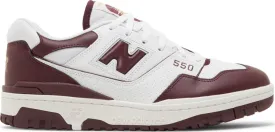 New Balance 550 'White Burgundy' sneakers, white