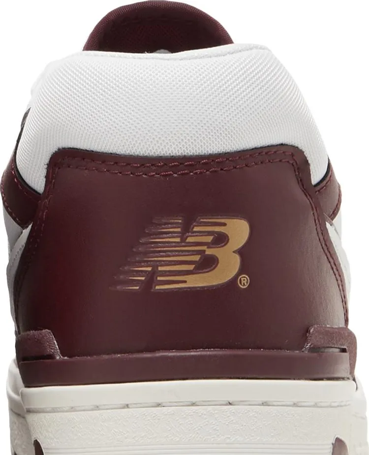 New Balance 550 'White Burgundy' sneakers, white