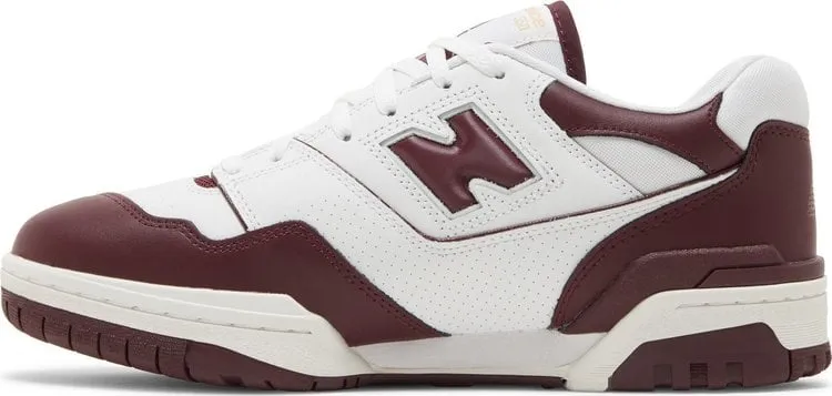 New Balance 550 'White Burgundy' sneakers, white