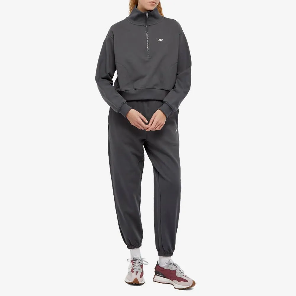 New Balance NB Athletics Quarter Zip Sweatshirt, Black