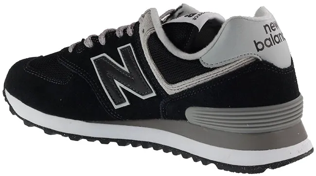 New Balance Trainers Womens 574 Black White