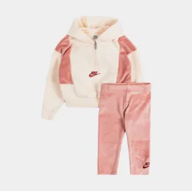 NSW Fleece Pullover   Jogger Preschool Set (Pink)