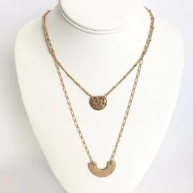 Off The Chain Copper Layered Necklace