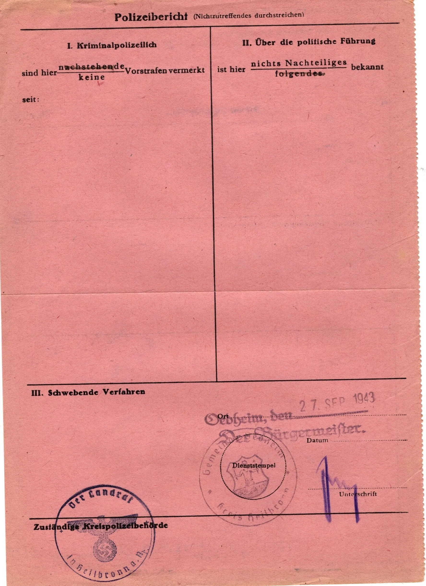 Original German WWI - WWII Medal Bar & Document Grouping with EKII and Kingdom of Württemberg Medal