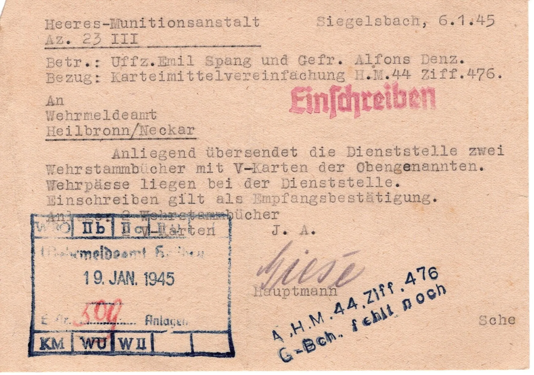 Original German WWI - WWII Medal Bar & Document Grouping with EKII and Kingdom of Württemberg Medal