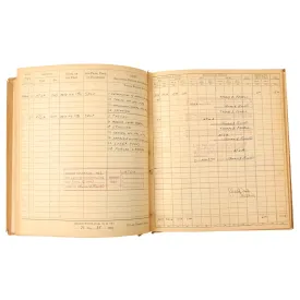 Original U.S. WWII Army Air Force Pilot’s Flying Log Book Named to Distinguished Flying Cross Recipient Thomas E. Fewell