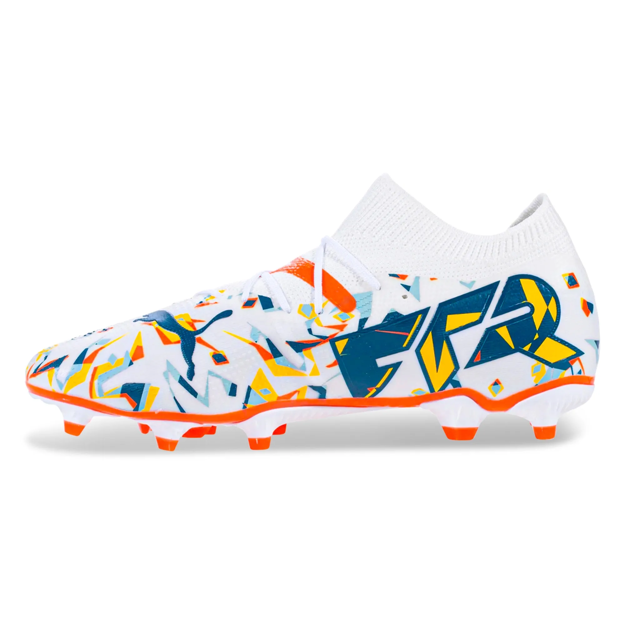 Puma Future 7 Match Creativity FG/AG Soccer Cleats (Puma White/Ocean Tropic)