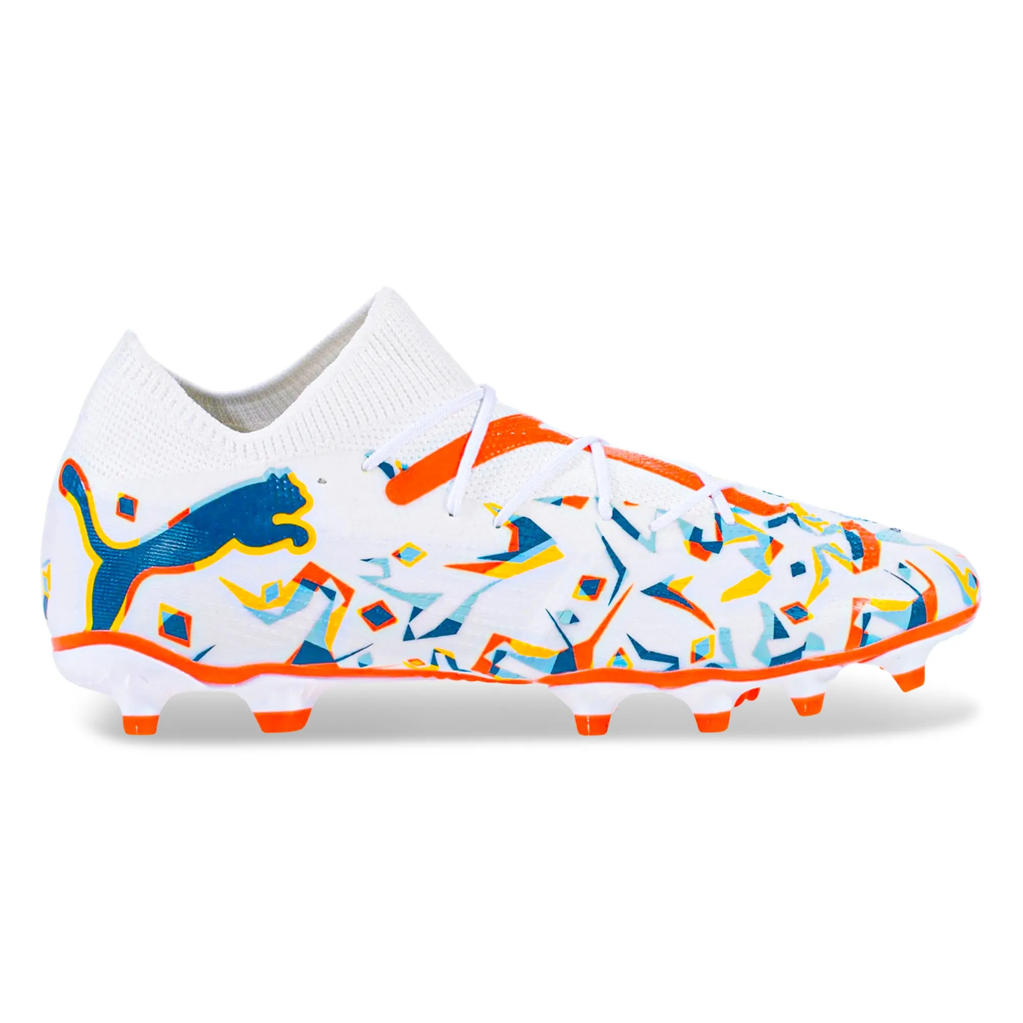 Puma Future 7 Match Creativity FG/AG Soccer Cleats (Puma White/Ocean Tropic)