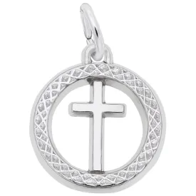 Rembrandt Charms - Small Cross in Ring Charm - 5163