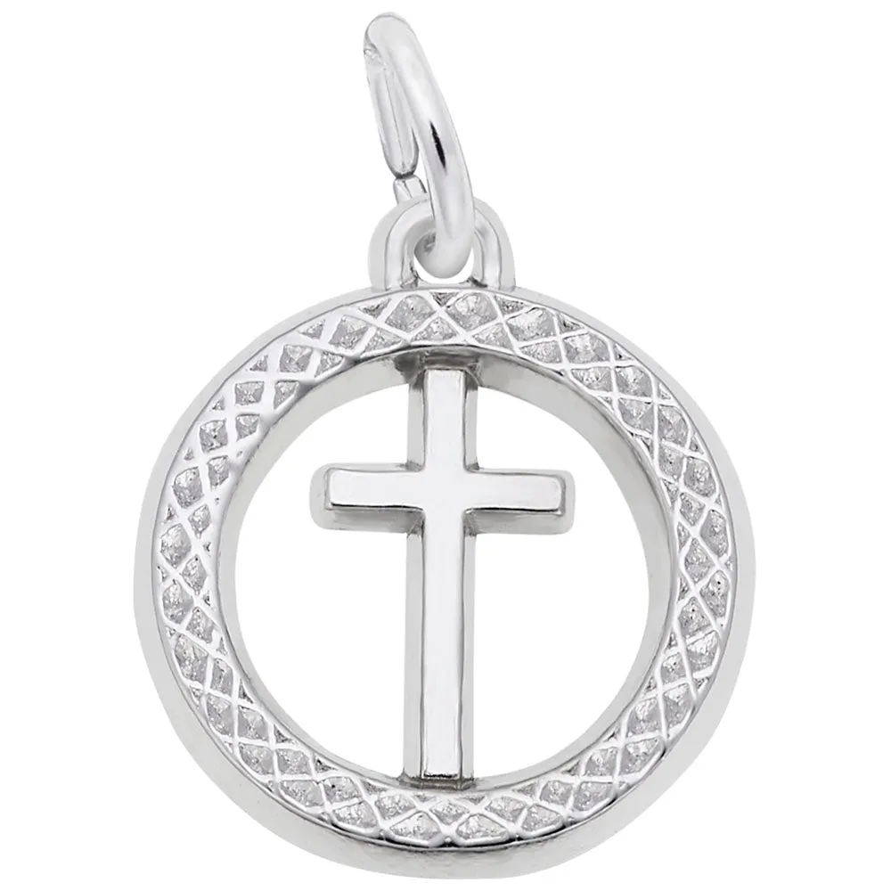 Rembrandt Charms - Small Cross in Ring Charm - 5163