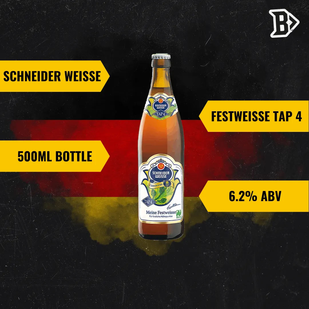 Schneider Weisse Hopfenweisse Tap 5 German Wheat Beer 500ml Bottles - 8.2% ABV (12 Pack)