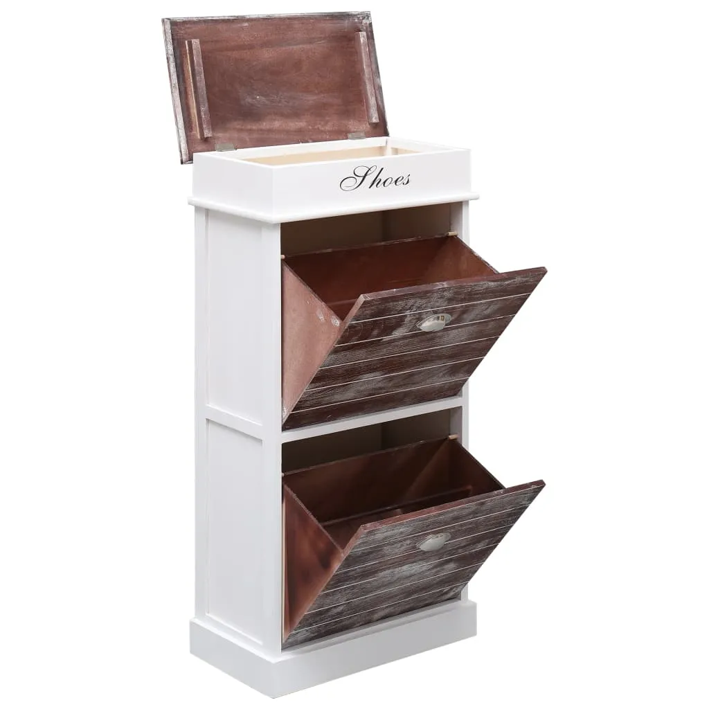 Shoe Cabinet Brown 50x28x98 cm Paulownia Wood