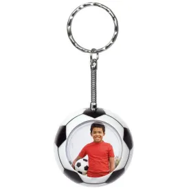 Soccer Photo Snap-in Keychains - 12 Pack