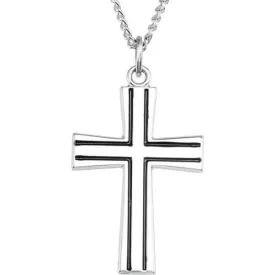 Sterling Silver Voided Pattee Cross 30.00X20.00 MM